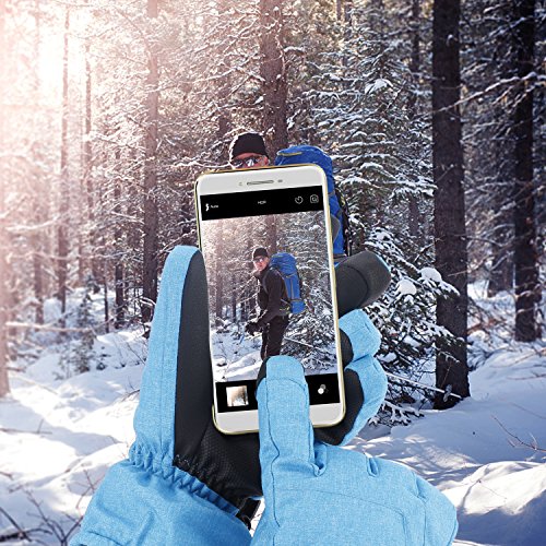 image for Ski Gloves,Fazitrip Windproof Waterproof Winter Gloves for Women W/WO 