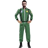 EraSpooky Astronaut Costume Men Halloween Spaceman Suit Adults Pilot