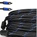 CableVantage Premium HDMI Cable 100FT for TV HDTV 3D DVD PS4 LCD HD TV 1080P v1.4 High Speed Braided Nylon HDMI Cable White Ethernet & Audio Return,PS3/PS4