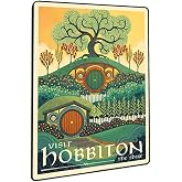 Middle Earth Landscape Wall Art Prints Canvas PaintingFantasy Posters, Pictures, For Travel Gift, Canvas Art, For Office Home Decor Bedroom Living Room Decor. (Hobbiton-1pc-edge binding,16L