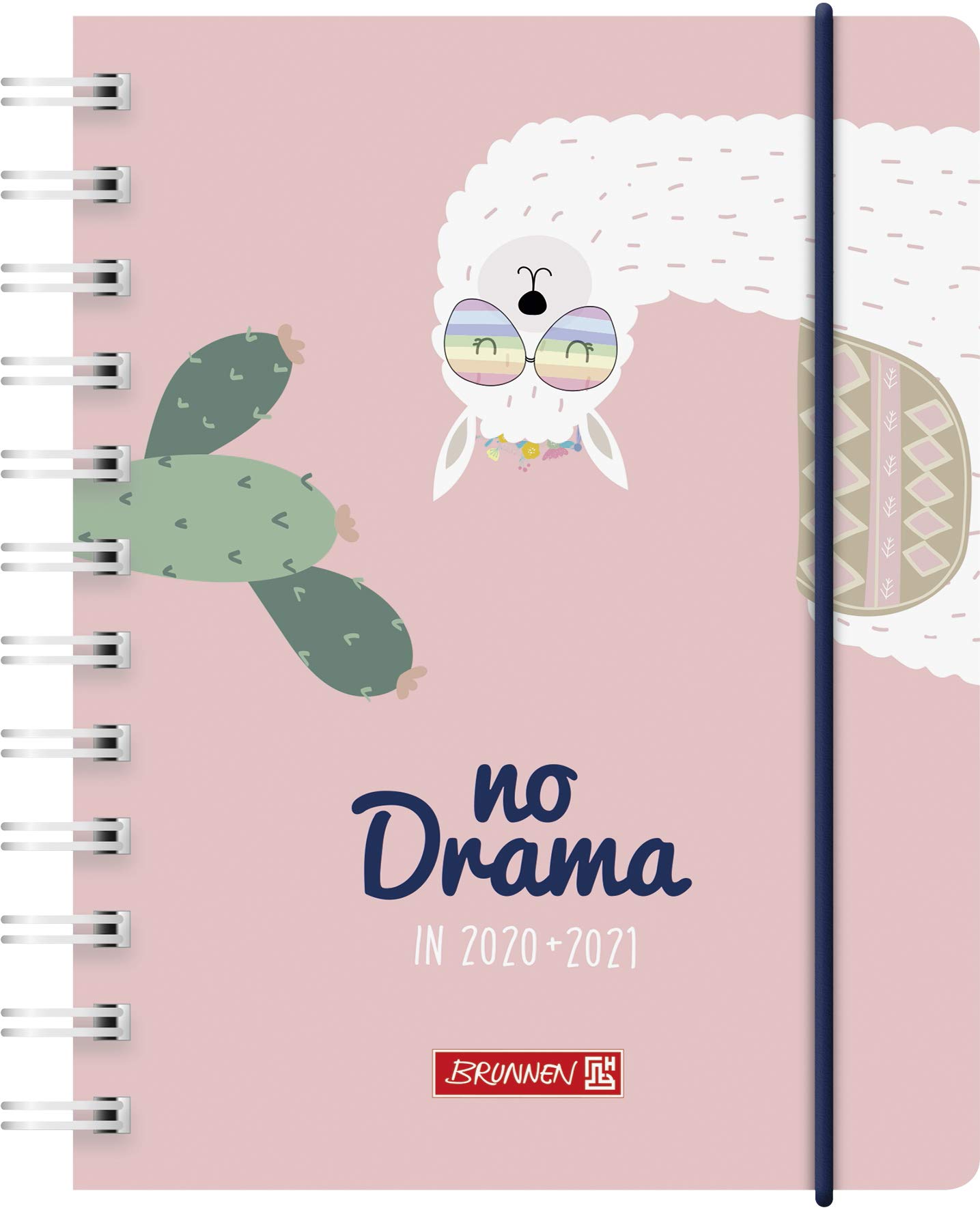 BRUNNEN 1071750031 Tageskalender/Schülerkalender 2020/2021 Lama Drama