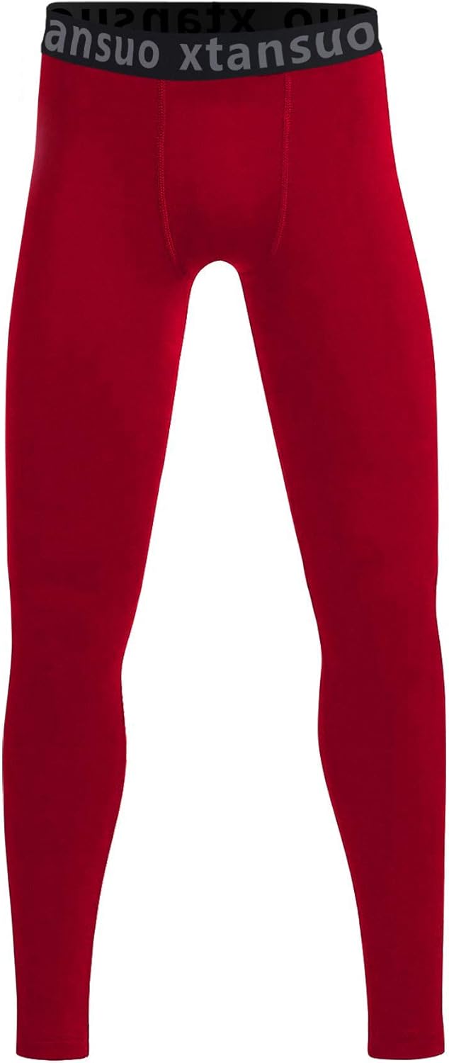 Xtansuo Youth Boys' Compression Pants Basketball Tights
