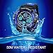 HIwatch Youth Watches Boys Girls Water-resistant Sports Digital Wrist Watch for Teenager Students,Blue