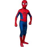 MARVEL Spider-Man Brand New Day Official Youth Zentai Halloween Costume-Deluxe Two-Way Stretch Spandex with Zippers Openings