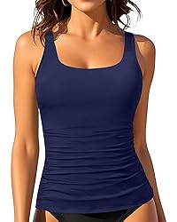 Aqua Eve Tankini Tops for Women Swimwear Top Only