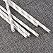 WINOMO Paper Straws Party Drinking Straws Gray White Striped Pack of 100