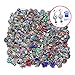 Snanr Mixed Lot Multi Color Rhinestone Metal Button Charms 12mm Snap Button for Snap Jewelry HM008 (30pcs)