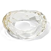 WOWORAMA Colorful Resin Acrylic Bangle Bracelets for Women Geometric Chunky Mottled Acetate Resin Bangles Wide Acrylic Plastic Bracelets Statement Jewelry