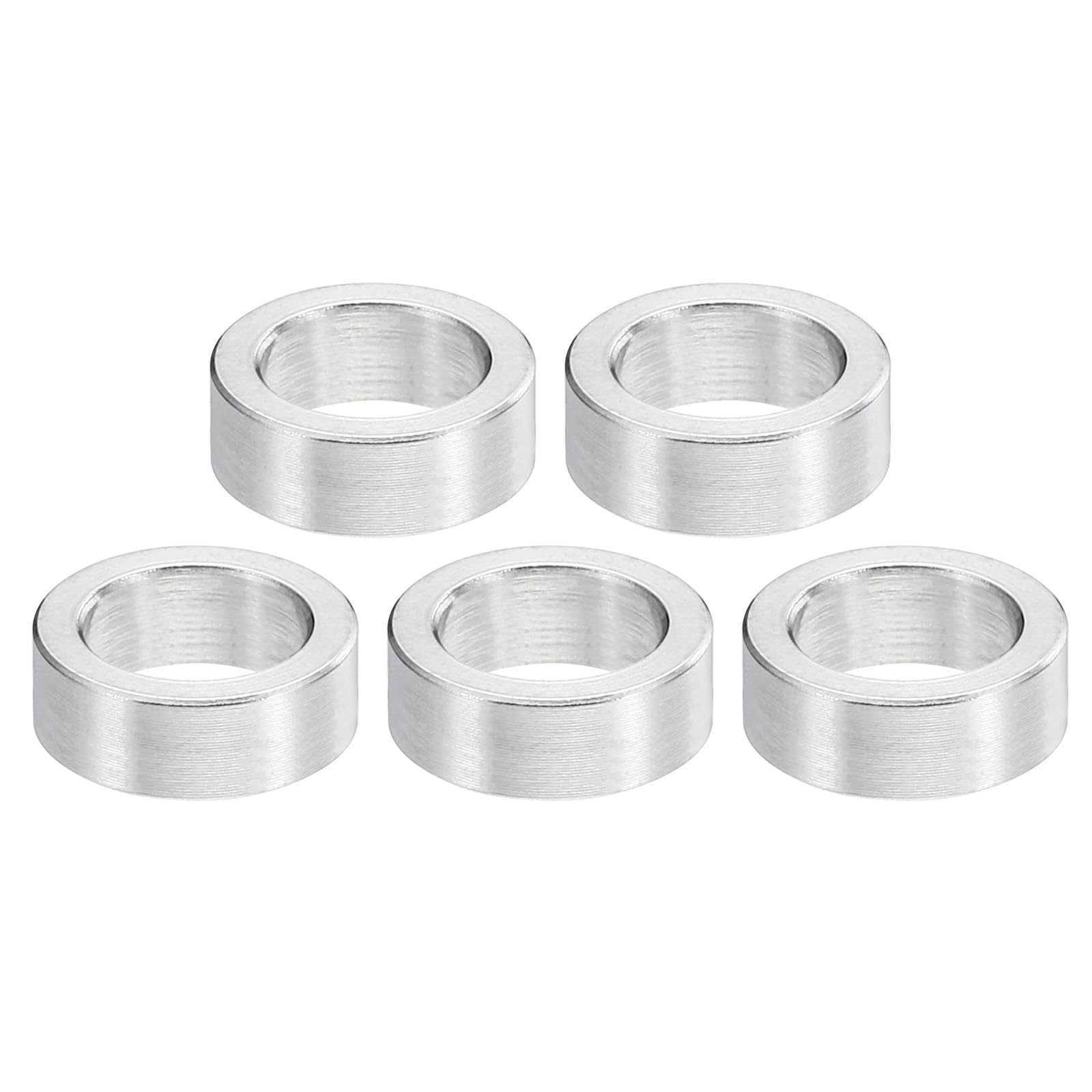 PATIKIL M8 Stainless Steel Spacers, 5Pcs Metal Spacer Stainless Steel 8.2mm ID x 12mm OD x 5mm L Stainless Steel Spacer Screw Standoff for 5/16" or M8 Screw