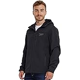 Reebok Waterproof Soft Shell Rain Jacket Men - Rain Coat, Softshell Windbreaker with Hood