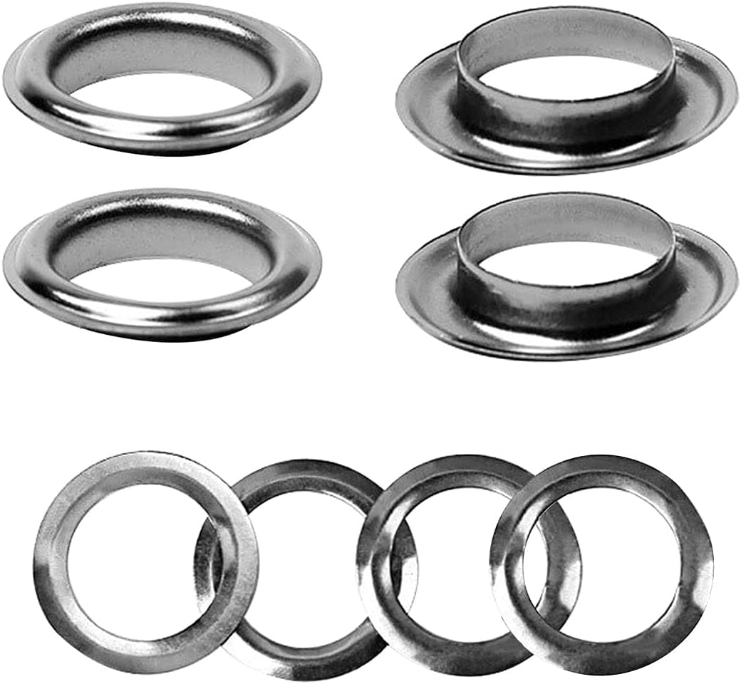 WedDecor 30mm Gun Metal Brass Eyelets Grommets with Washers for Clothing and Leathercraft, Washers for Vinyl Banners & Canvas Holding, DIY Projects, 30pcs