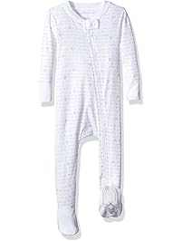 Burt's Bees Baby Unisex Baby Pajamas, Zip Front Non-Slip Footed Sleeper PJs, 100% Organic Cotton
