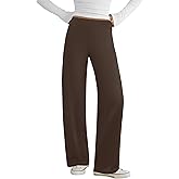 COPYLEAF Wide Leg Pants Woman Yoga Pants with Pockets Stretch Dress Work Pants Casual Lounge Sweatpants