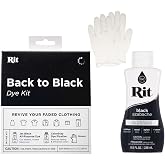 Rit Dye Back to Black Bundle Includes Standard Kit + 8 oz. Black Dye &amp; Additional Gloves