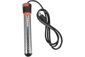 DIYEAH Portable Hot Tub Heater with Thermometer Stainless Steel Immersion Water Heating Element for