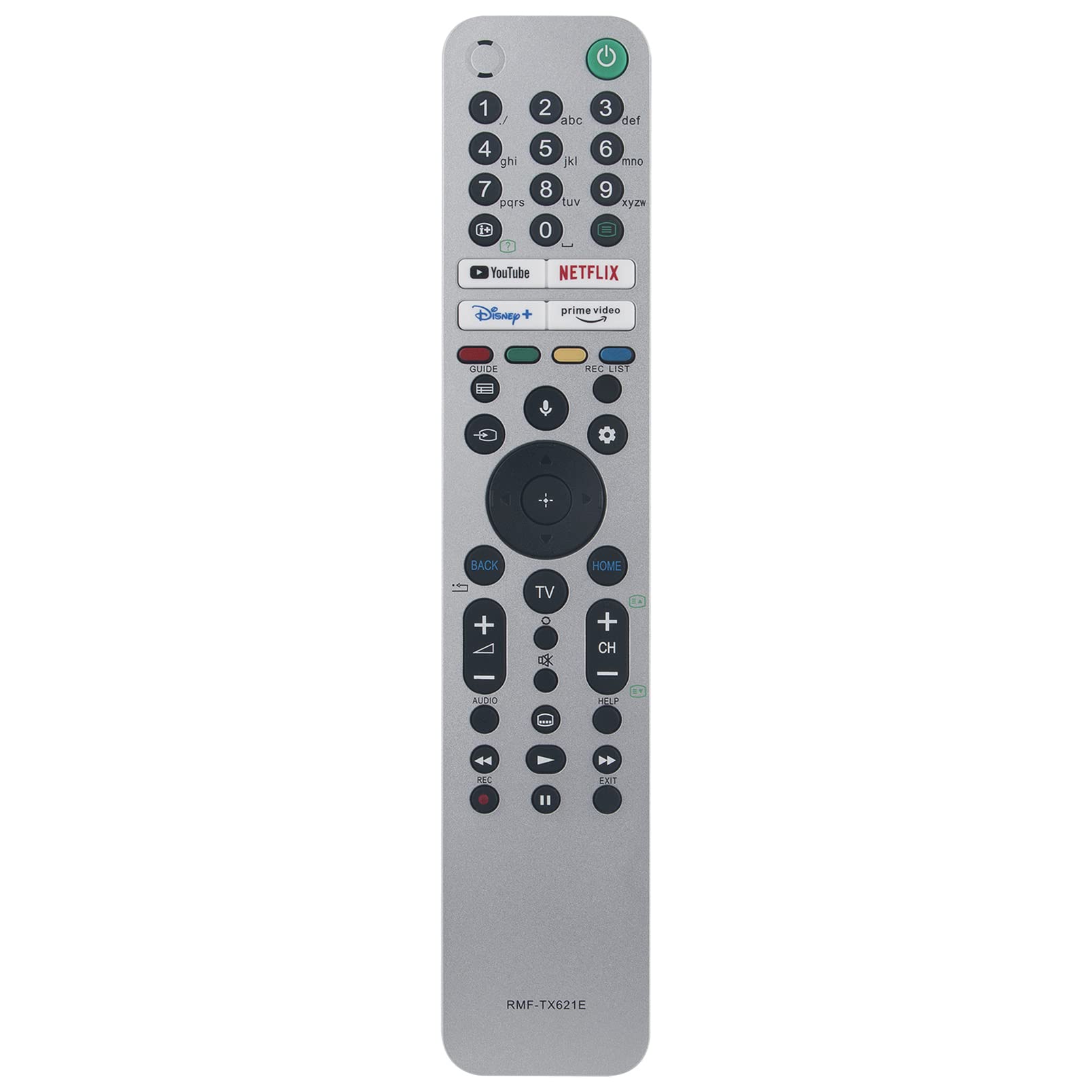ALLIMITY RMF-TX621E Voice Remote Control Replace fit for Sony 4K 8K Bravia TV A80J A84J A90J W800 X75 X75A X80AJ X80J X81J X85J X86J X89J X90J X91J X92 X94J X95J Z9J Z9J
