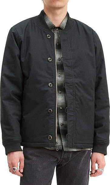 levi's bomber jacket black