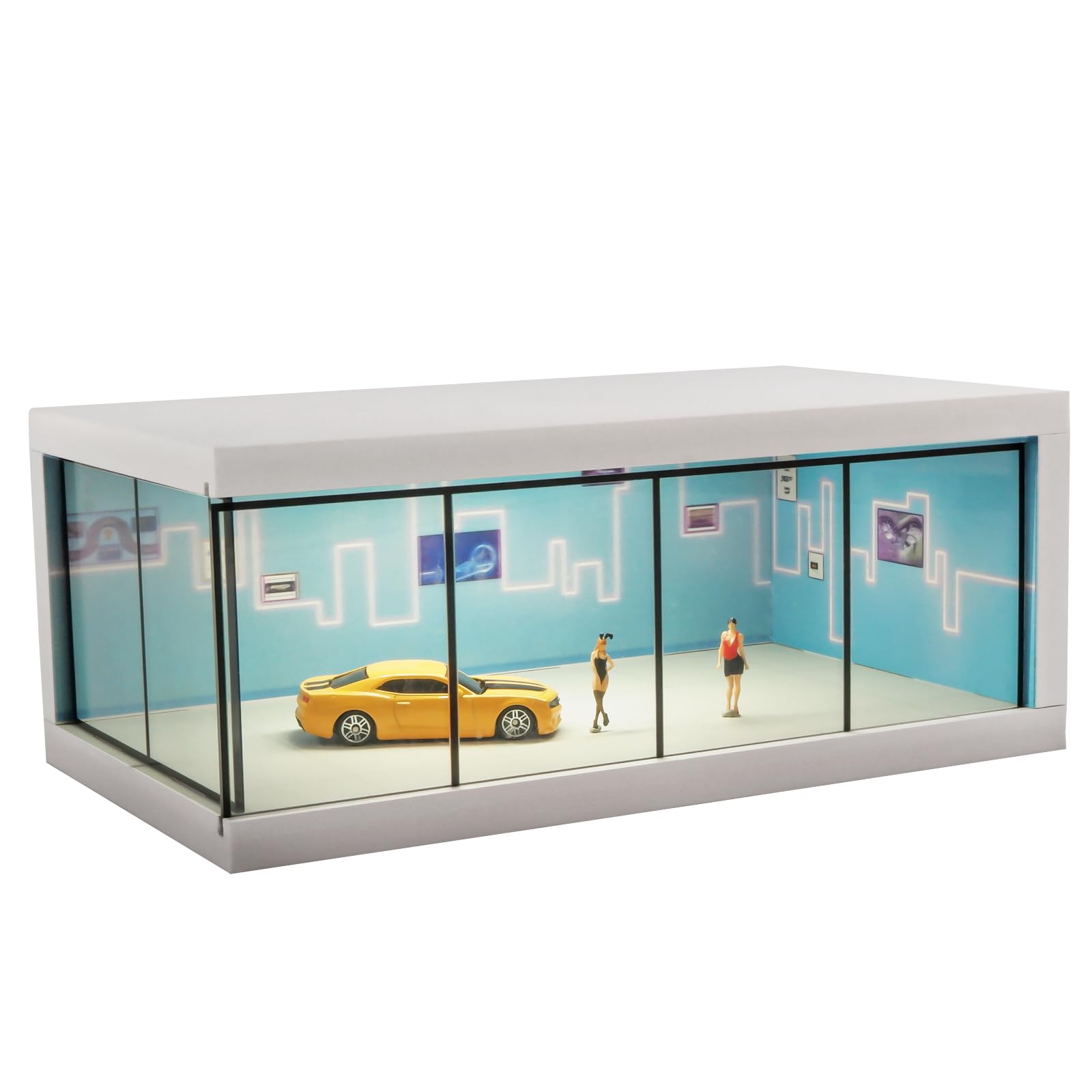 1/64 Hotwheels Diecast Modell Auto Vitrine Aus Klarem Acryl Mit Tür