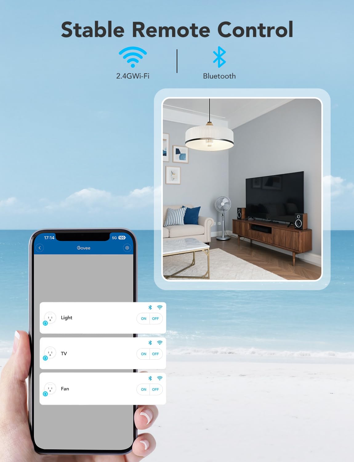 Govee Smart Plug, WiFi Plugs Work with Alexa & Google Assistant, Smart Outlet with Timer & Group Controller, WiFi Outlet for Home, No Hub Required, ETL & FCC Certified, 2.4G WiFi Only, 4 Pack