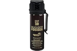 UDAP Pepper Power Jogger Fogger Hot OC Compact Self Defense Pepper Spray with Holster for Women, Men, and Runners, Powerful Blast Pattern