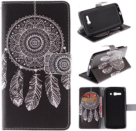 C9 Case Alcatel One Touch Pop C9 Kickstand Case,Bat King Black Wind Chimes Pattern Premium Leather Wallet Flip Kicstand Case Cover With Magnetic Closure For Alcatel One Touch Pop C9