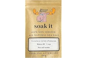 Soak It Piercing Aftercare 100% Non Iodized Natural Sea Salt Soak