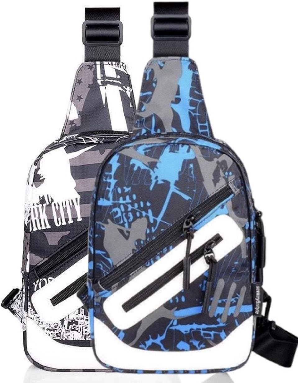 Multi sling bag (2 bags included white & blue) Urban mini sling bag