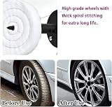 Ghopy 4 Pack Buffing Polishing Wheel Kit 4 Inch with Rouge Compound 1/4 inch view 4