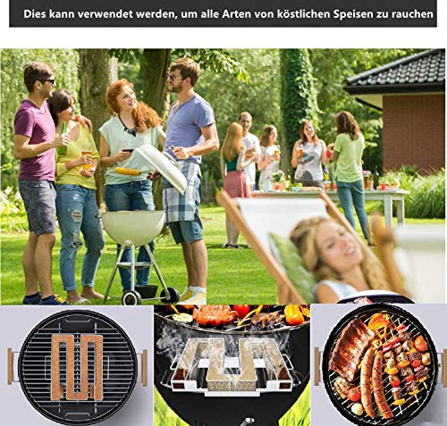 Kaltrauchgenerator aus Edelstahl, Kaltraucherzeuger mit Griff zum Kalträuchern für Räuchern von Fleisch Fisch, 1… – Bild 8