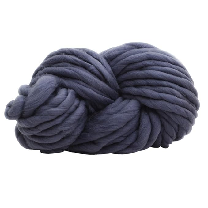 Huhu833 Super-Chunky Wolle Garn Super Soft Sperrige Armstricken Wolle Roving Crocheting Strickwolle für Strick DIY (A)