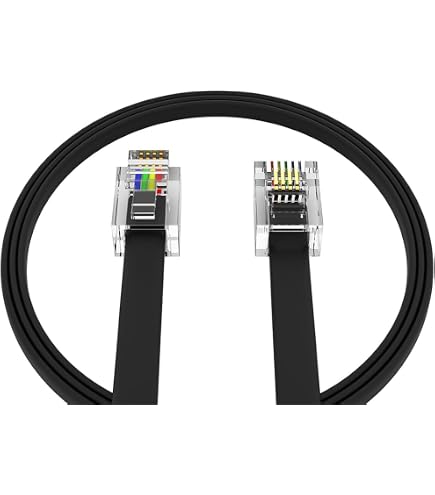 Câble Téléphone Spiralé InLine 2 M Noir - Connecteurs RJ10 Pour Combiné - 7