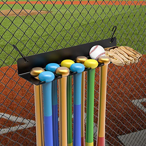 Gonex Baseball Rack Bat Hangers for Dugout Wall Fence Mount 14 Bats