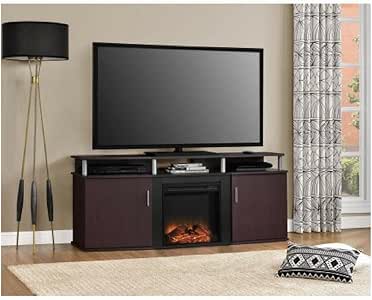 Amazon.com: Ameriwood Home Carson Electric Fireplace TV Console for TVs
