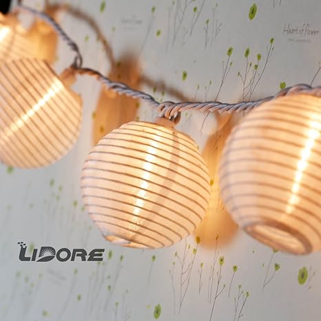 Buy Lidore White Mini Lantern String Lights Christmas Globe