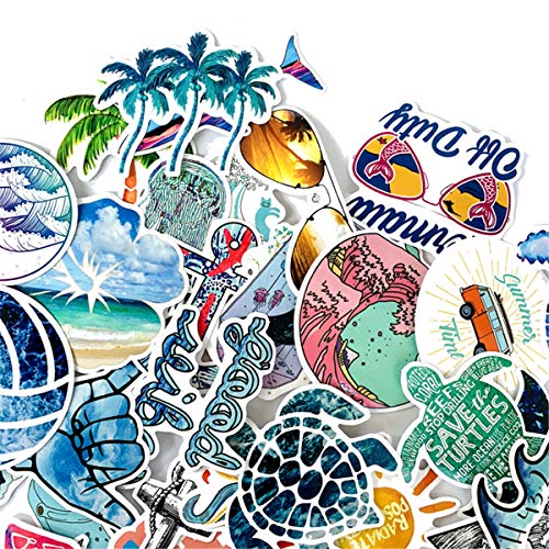 4 Stickers+Surfing+Cartoon+Vitality+Aesthetic