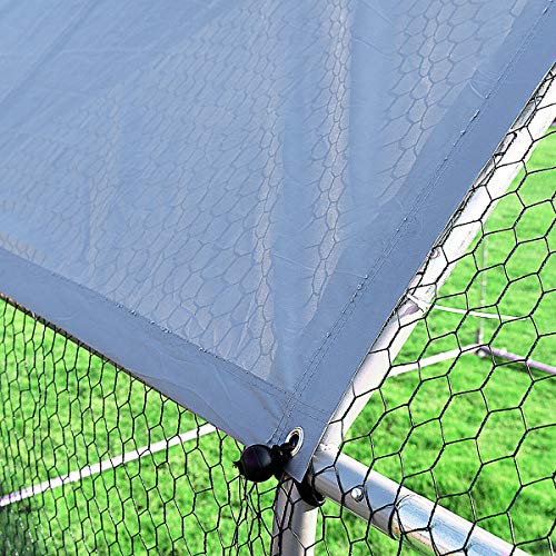 Giantex Large Metal Chicken Coop Walkin Chicken Coops Hen Run House