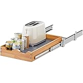 OCG Pull Out Drawers For Kitchen Cabinets 14" W x 21" D, Slide out Wood Drawer Shelf, Pull Out Shelves for Base Cabinet Organization in Kitchen, Pantry, Bathroom