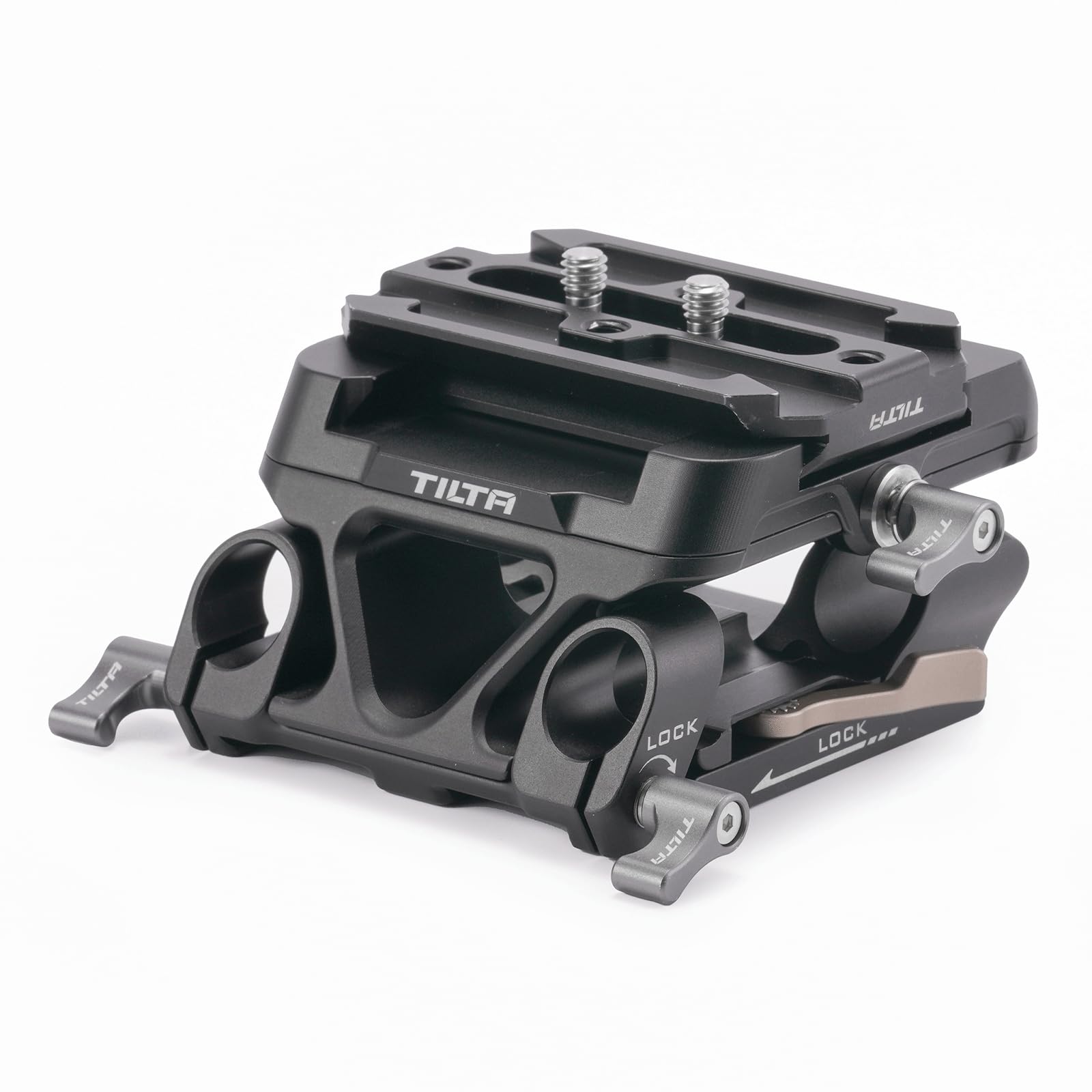 TILTA 15mm LWS Arca Dual Baseplate and ARCA Dual Quick Release Plate for Lightweight Shoulder Rig TA-DBPK-B