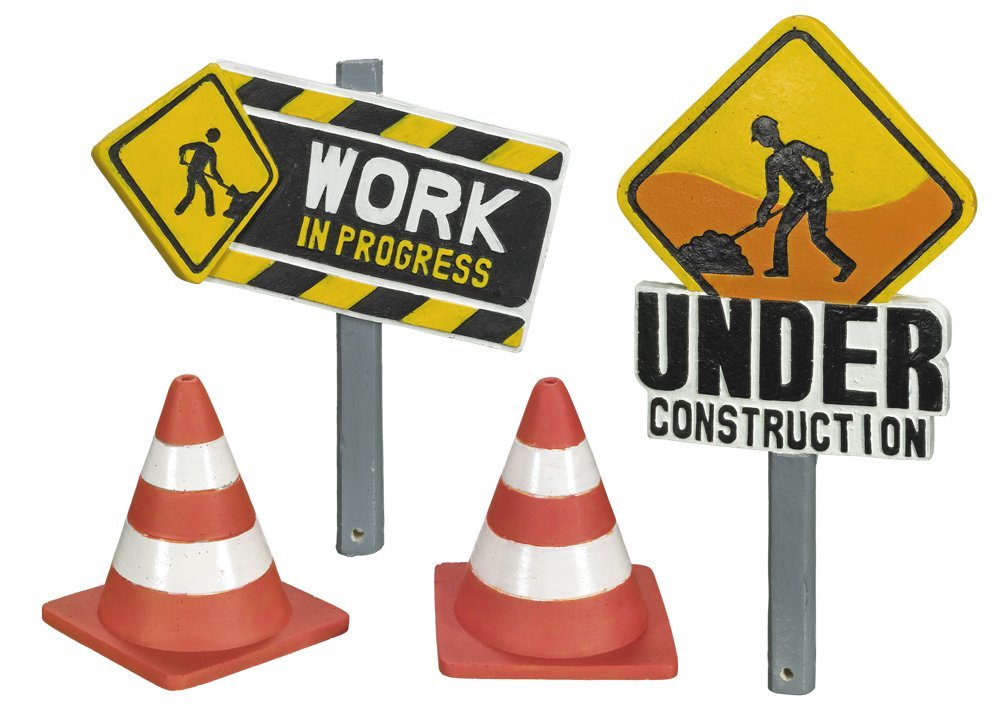 Nobby Construction Side Aquarium Ornaments Set, 4 piece