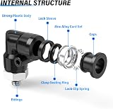 TAILONZ PNEUMATIC Elbow Push to Connect 4mm Tube M5 90 Degree PL4-M5 Pack of 10 view 3