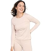 LAPASA Women Thermal Shirt Crewneck Mock Neck Turtleneck Base Layer Fleece Top Thermoflux Lightweight Midweight Heavyweight