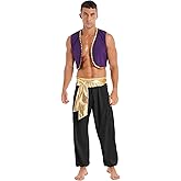 Zaldita Men's Adult Arabian Prince Street Rat Costume Halloween Party Club Stage Performance Outfits