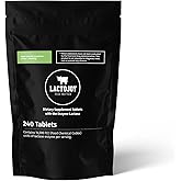 LactoJoy Lactase Pills 14.500 FCC I 240 Pieces Refill Package I Powerful Lactase Enzymes for Lactose Intolerance I Ultra Pure Lactase for Improved Digestion I 100% Vegan