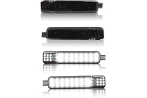 TXRXIZ 4PCS LED Interior Door Panel Courtesy Warning Lights Compatible with Chevy GMC Silverado/Sierra C/K 1500 2500 3500 Yukon Tahoe Escalade Avalanche Hum-mer H2 Suburban Smoking Lens White