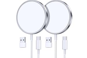 2 Pack Magnetic Wireless Charger for iPhone 15/15 Pro/15 Plus/15 Pro Max 15W Fast Magnetic Charger for iPhone 15/14/13/12 Ser