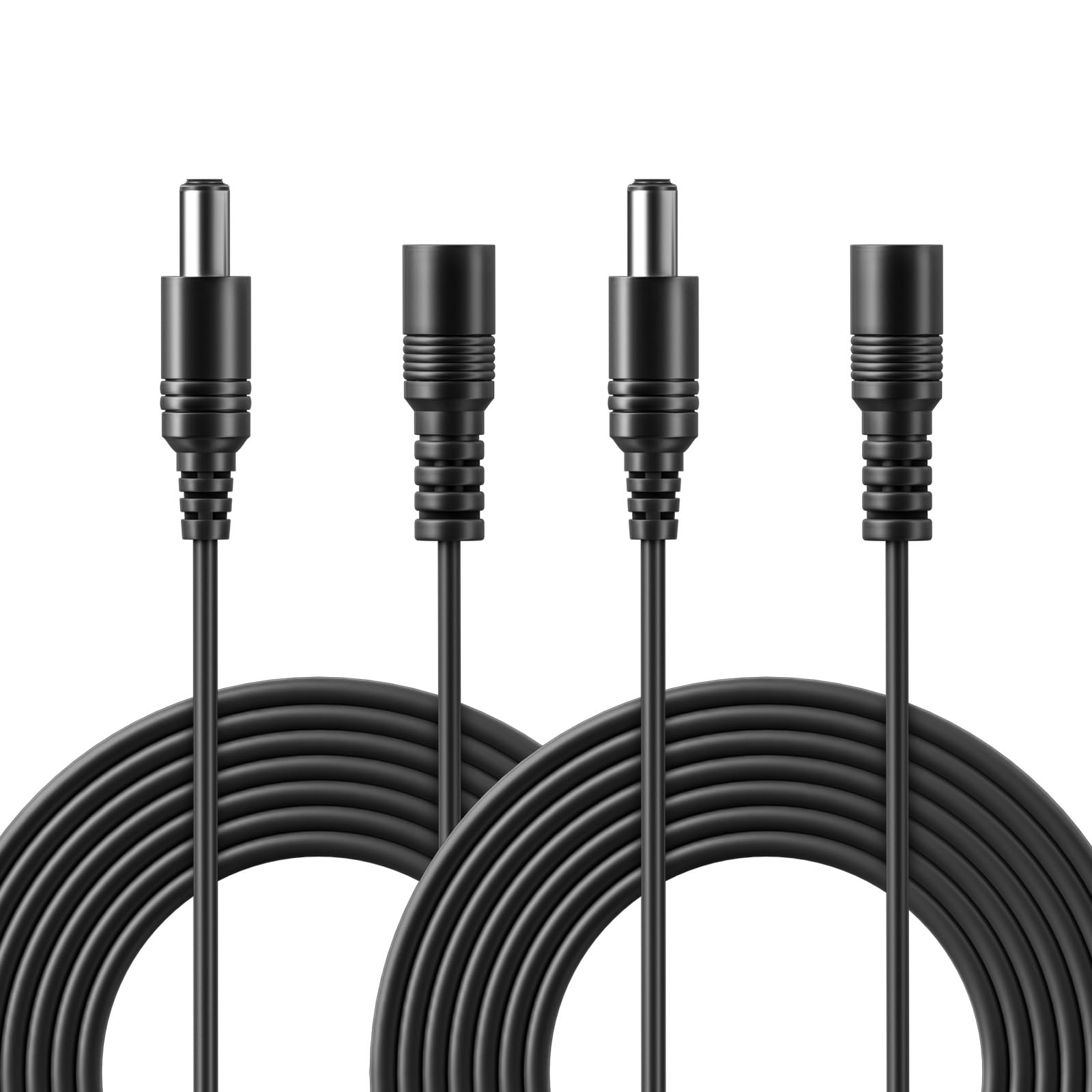 Photo 1 of GZ-ChuanXuan 2 Pack 3M/10FT DC 12V Power Extension Cord,5.5mm x 2.1mm Male to Female Extension Power Cord for Security Camera CCTV IP,Router,LED Strip,DVRs and More Devices