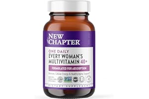 New Chapter Women's Multivitamin 40 plus for Energy, Healthy Aging + Immune Support with 20+ Nutrients -- Every Woman's One Daily 40+, Gentle on the Stomach, 48 Count