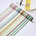 MOXIX 48 Rolls Washi Tape Set,Foil Gold Skinny Decorative Masking Washi Tapes,3MM Wide DIY Masking Tape