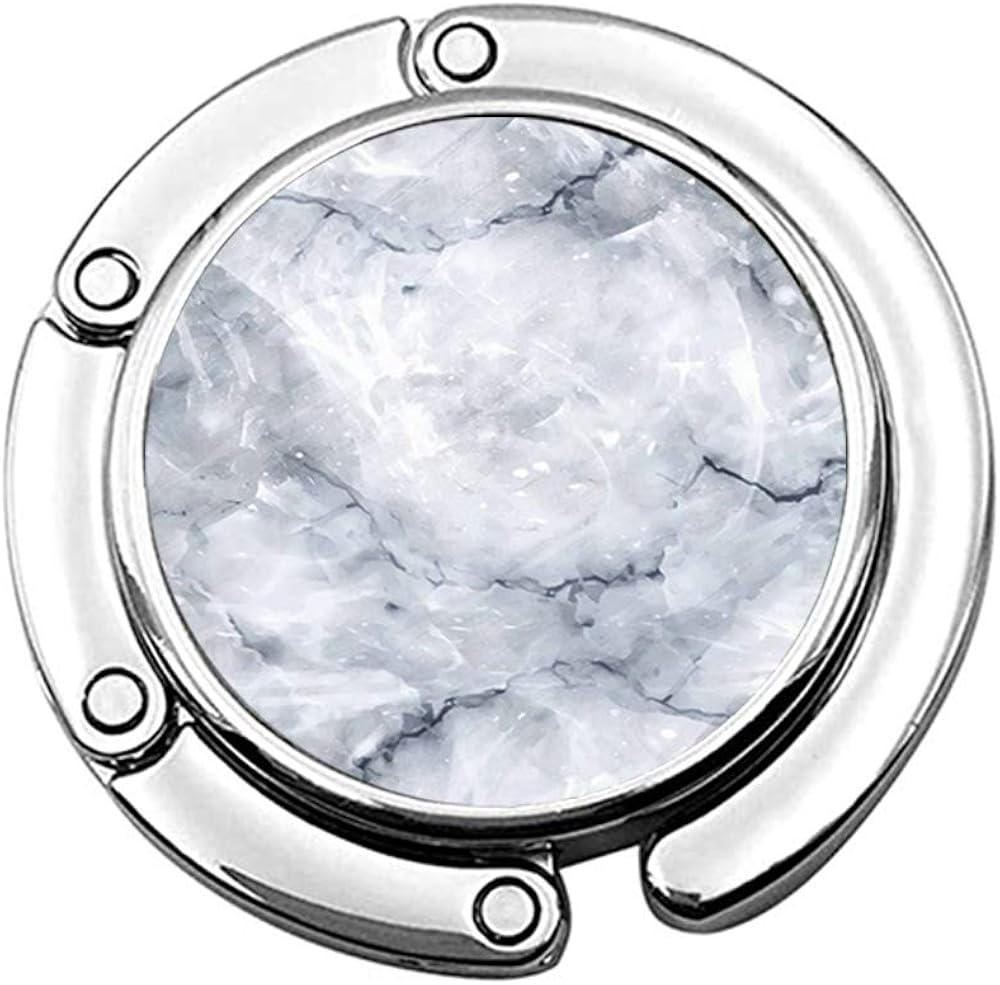 WIRESTER Metal Handbag Hanger, Round Foldable Purse Hook, Folding Decor Table Hook for Women