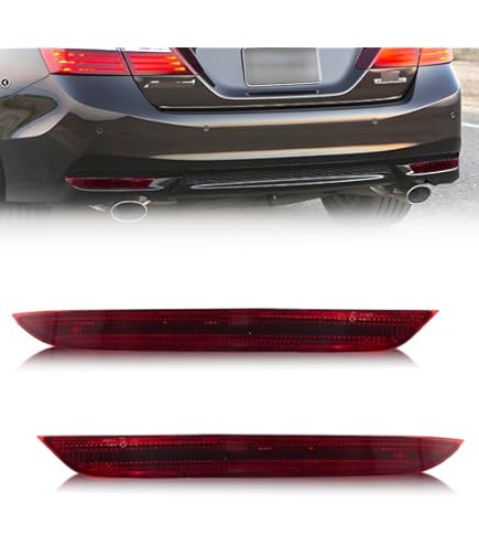 2Pc Rear Bumper Reflector LED Light Brake Signal Lamp For Honda Accord - View #5